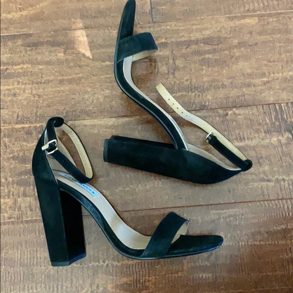 Steve Madden Black Suede Heels